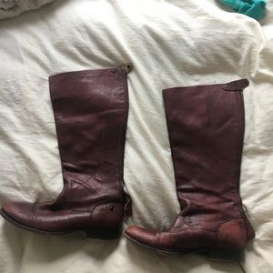 Frye Melissa button back zip boot